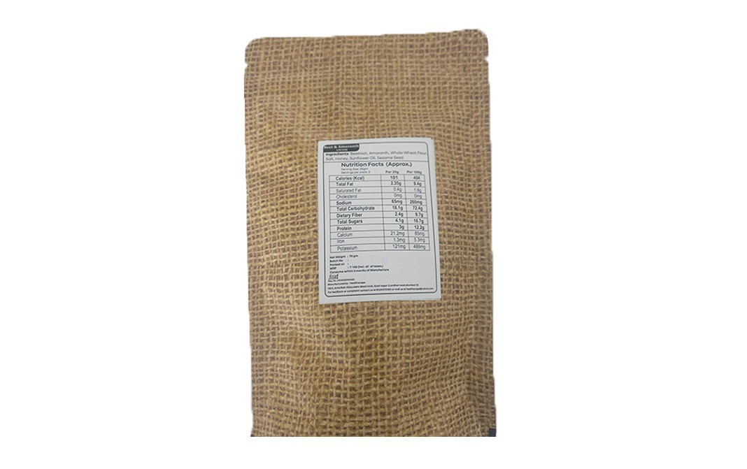 Healthscape Beet & Amaranth Lavash    Pack  75 grams